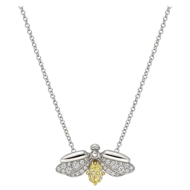 Tiffany and Co. "Paper Flowers" Yellow Diamond Firefly Pendant at