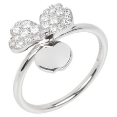 Tiffany & Co. Pave Diamond Platinum Paper Flowers Ring