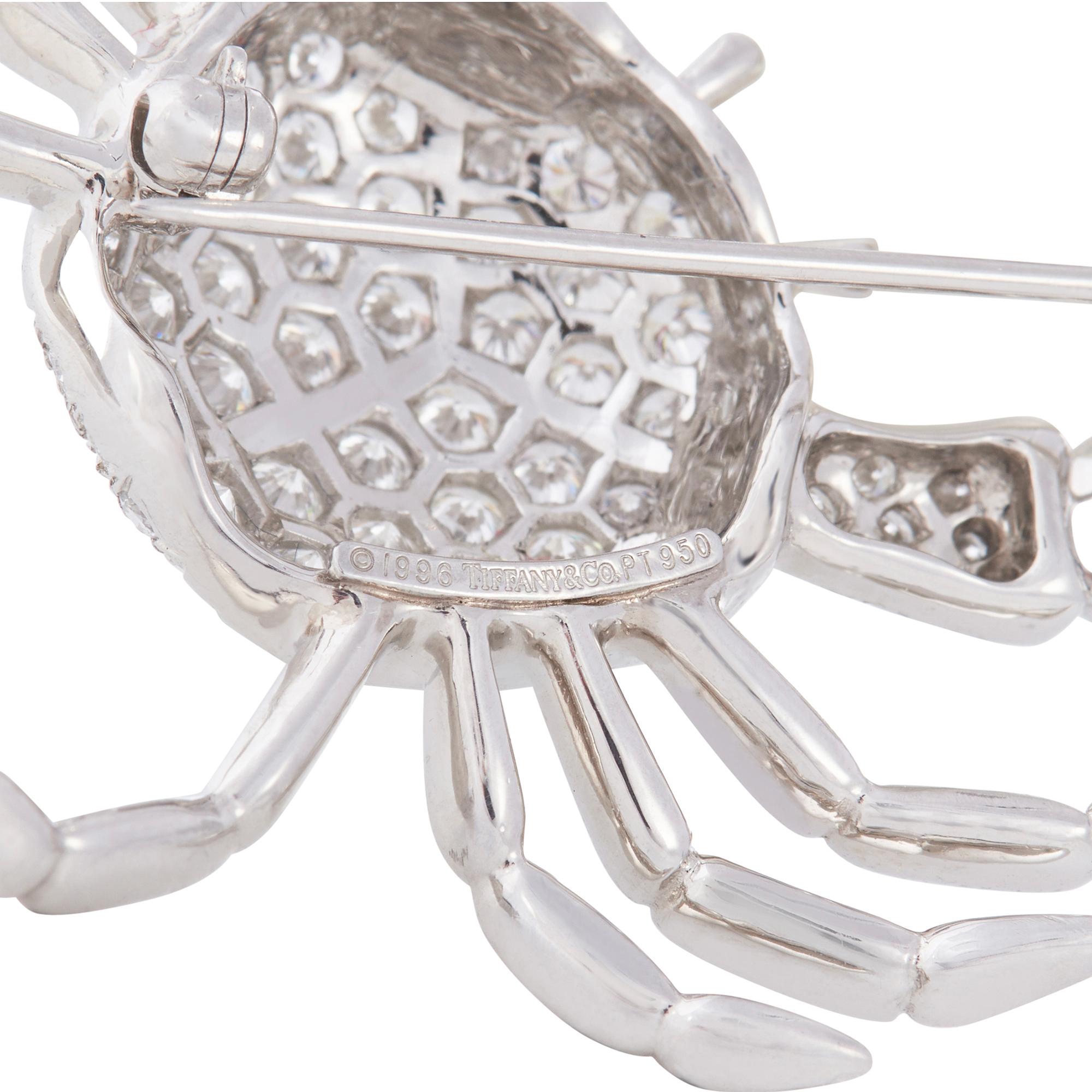Tiffany & Co. Pearl and Diamond Crab Brooch In Excellent Condition In New York, NY