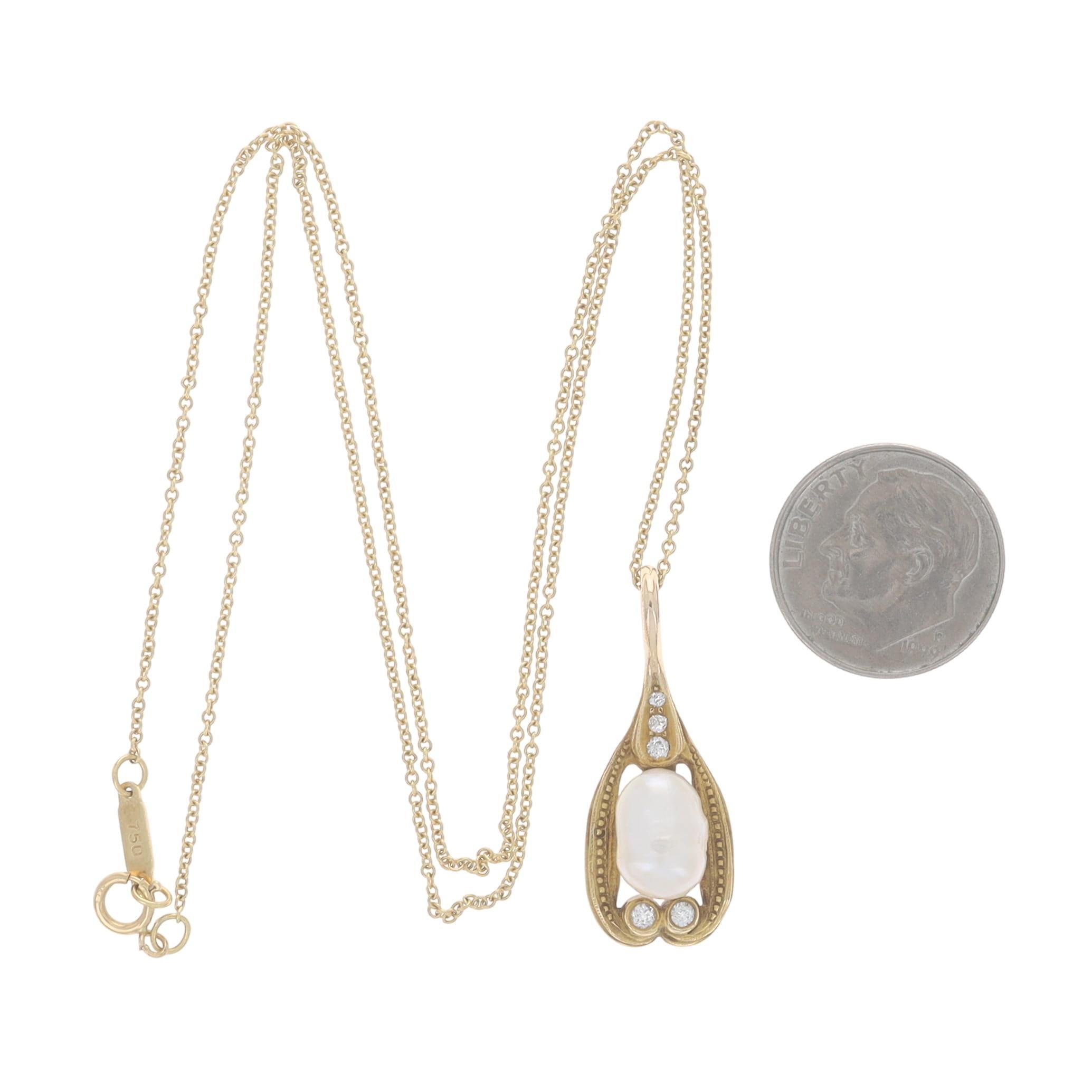 Donna Tiffany & Co. Perla Dia Collana edoardiana da 18