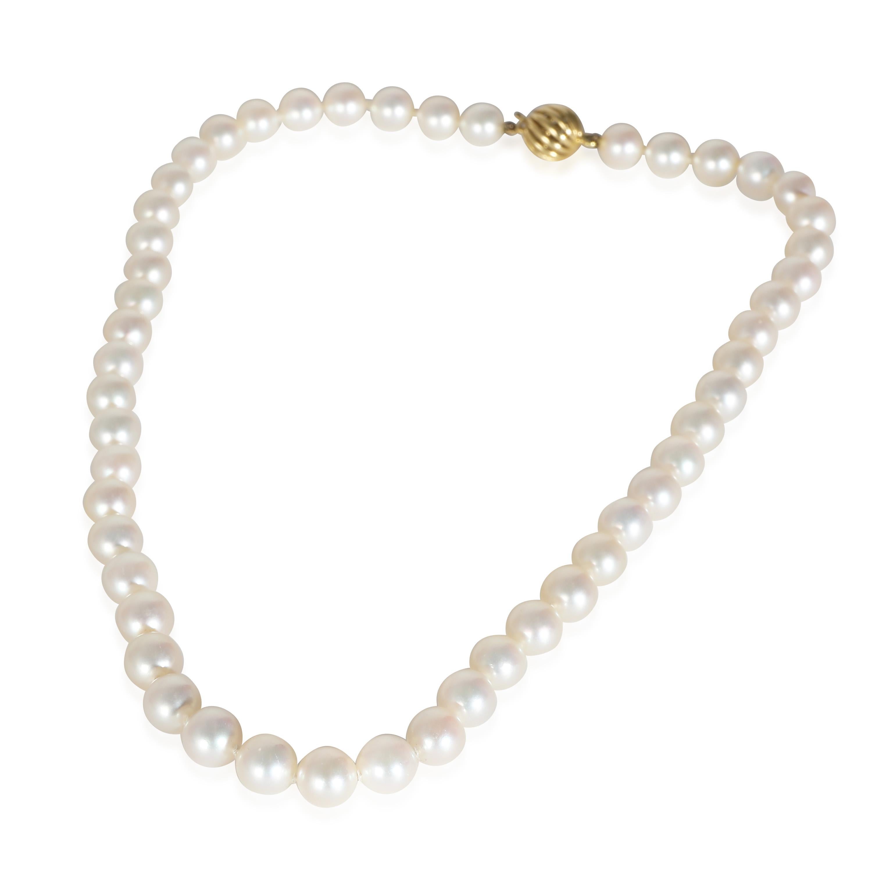 Tiffany & Co. Pearl Necklace in 18k Yellow Gold

PRIMARY DETAILS
SKU: 143155
Listing Title: Tiffany & Co. Pearl Necklace in 18k Yellow Gold
Condition Description: Retails for 2900 USD. In excellent condition. 16 inches in length. Comes with