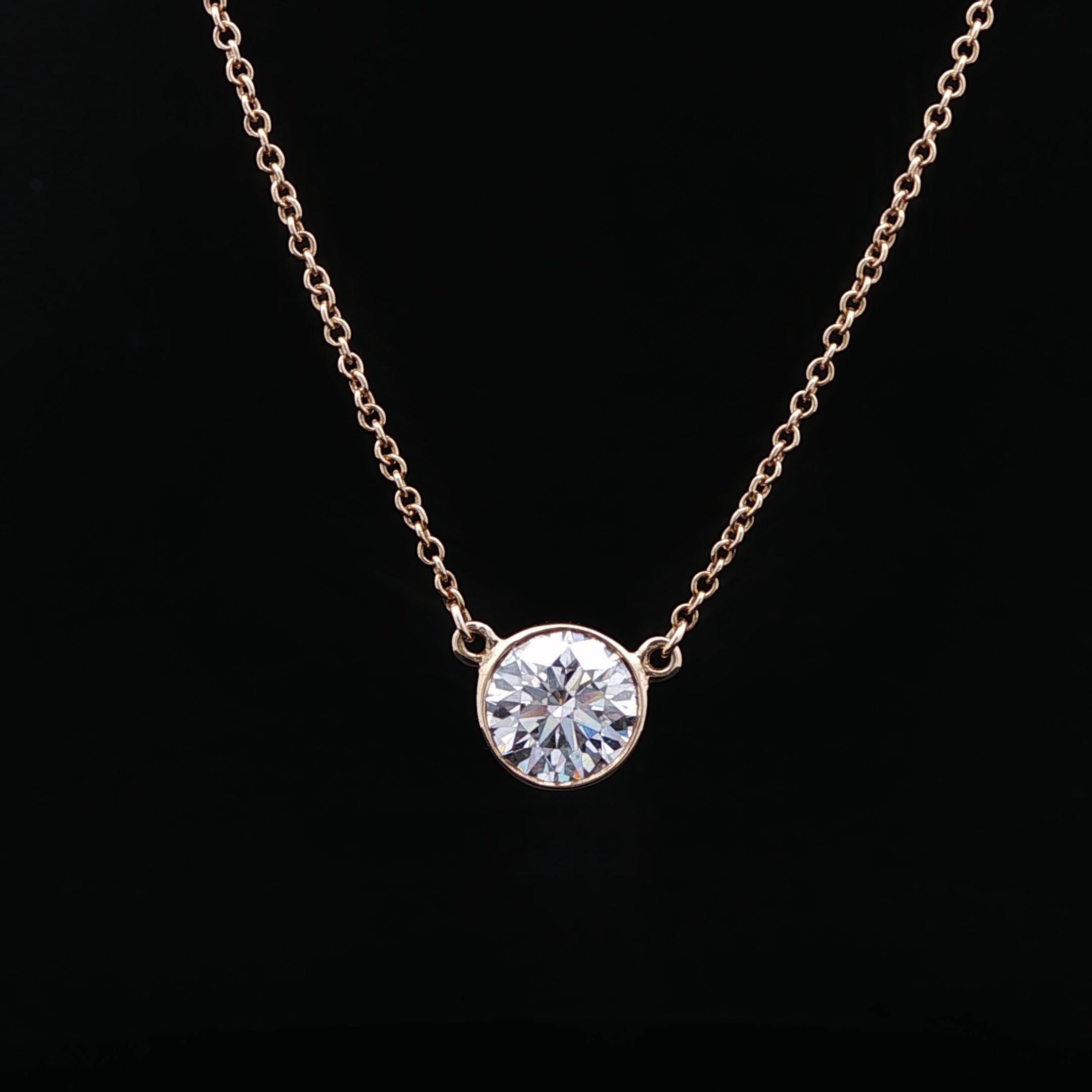 Tiffany & Co. Collana Peretti in oro 18k con solitario di diamanti da 1,25 ct. 4