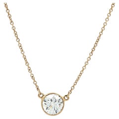 Tiffany & Co. Collana Peretti in oro 18k con solitario di diamanti da 1,25 ct.