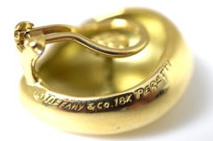 Tiffany & Co. Peretti 18 Karat Gold Large Bean Clip-on Earrings