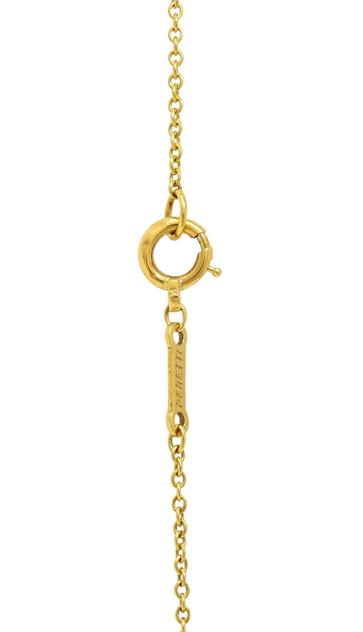 Tiffany & Co. Peretti 18K Gold Vintage Snake Chinese Zodiac Pendant Necklace 6