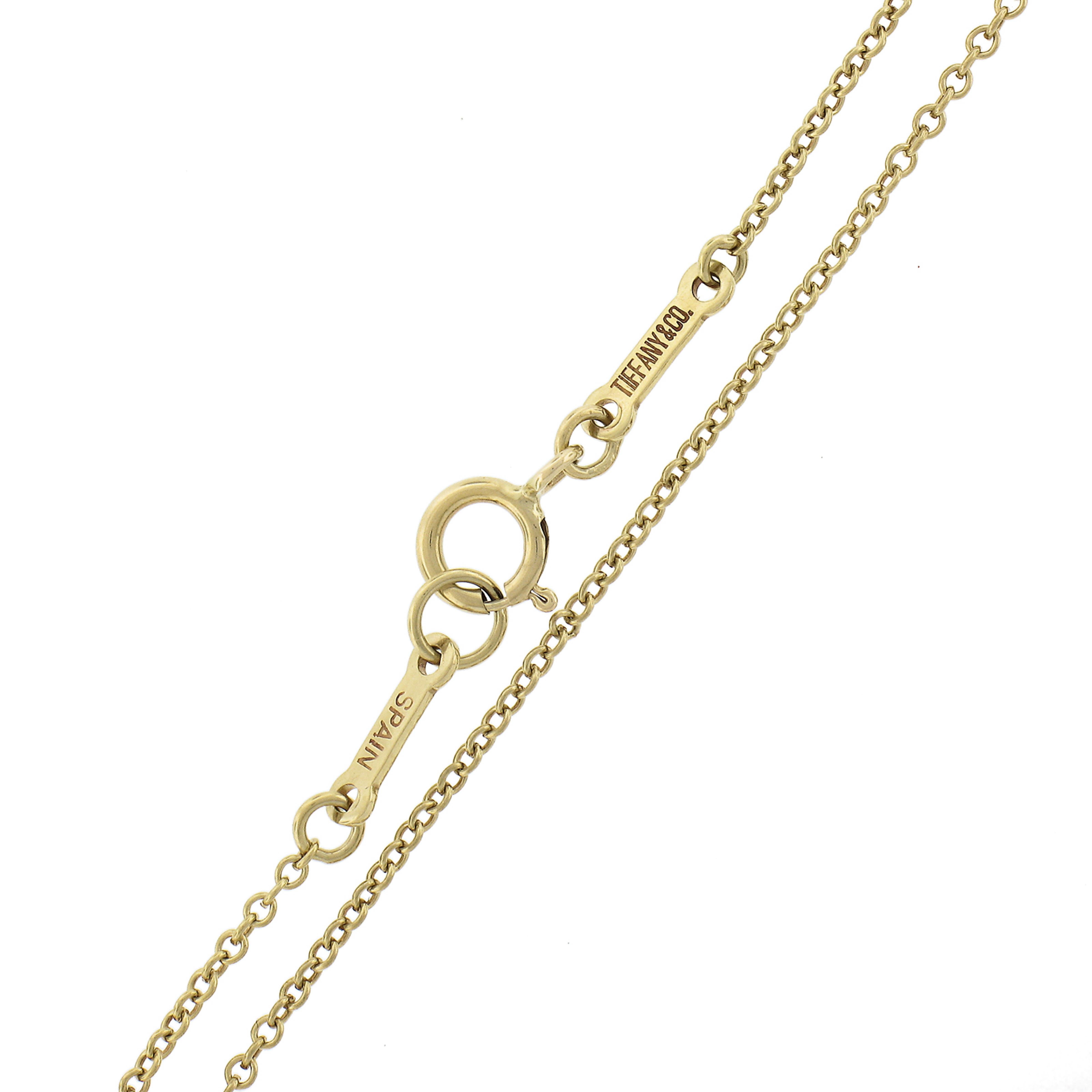 Tiffany & Co. Peretti Pendentif étoile de mer en or jaune 18 carats avec diamants de 16 pouces en vente 2