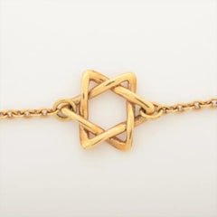 Tiffany & Co. Peretti 18K Yellow Gold Star of David Bracelet