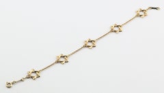 Tiffany & Co. Peretti 18K Yellow Gold Star of David Bracelet