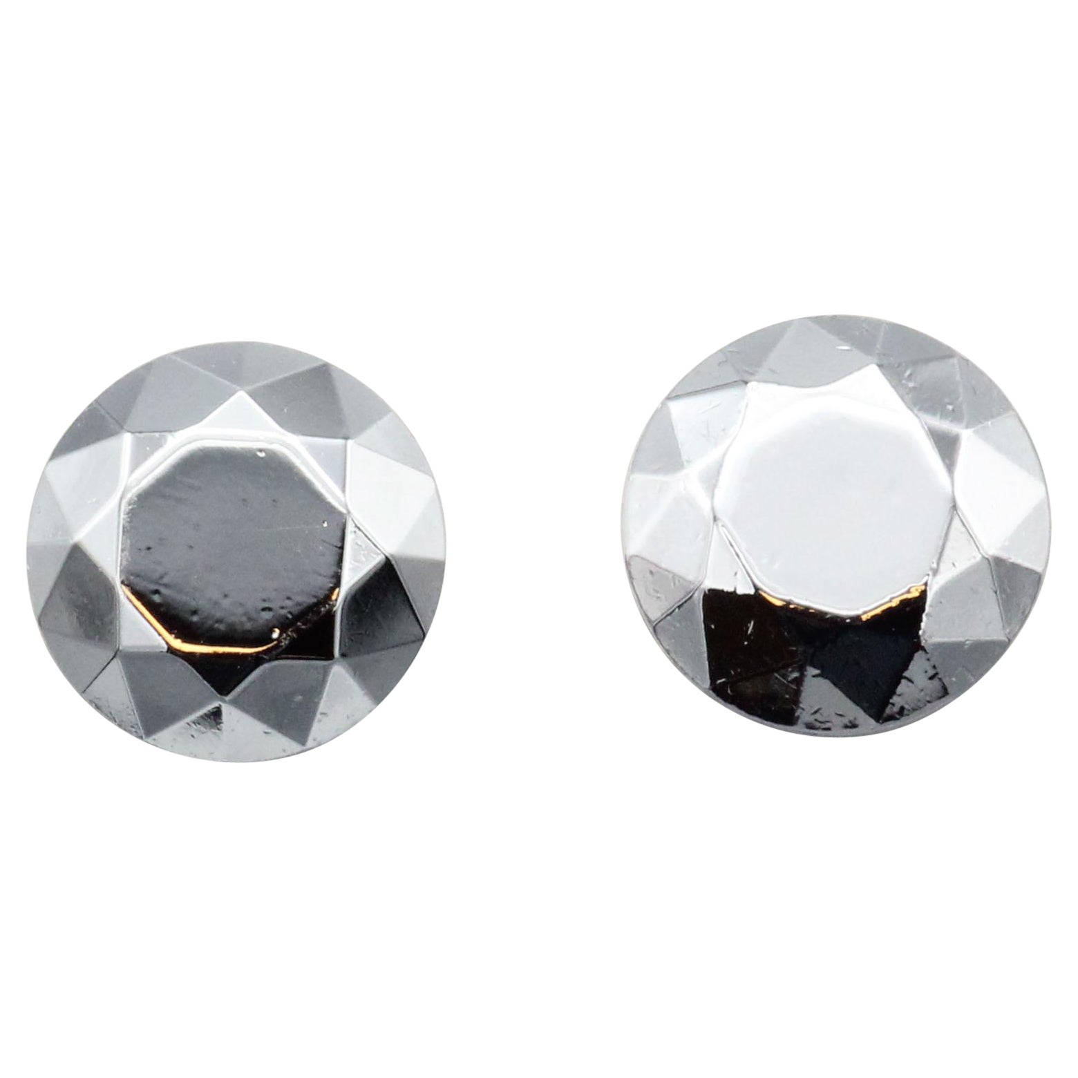 Tiffany 
Co. Peretti 2 Carat Facet Platinum Stud Earrings