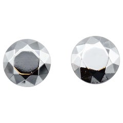 Tiffany & Co. Peretti 2 Carat Facet Platinum Stud Earrings