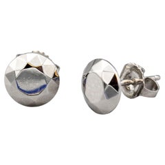 Tiffany & Co. Peretti 2 Carat Facet Platinum Stud Earrings