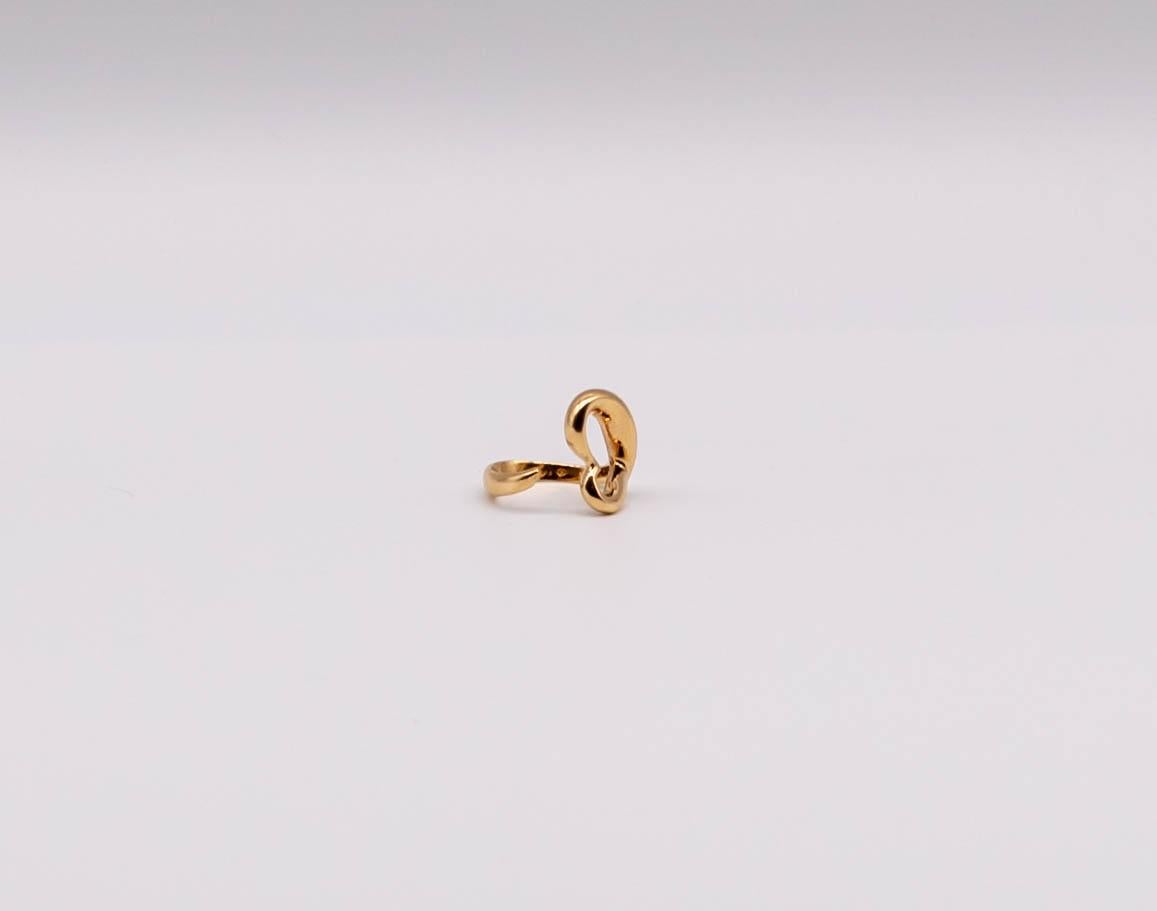 Tiffany & Co. Peretti Abstract Heart Ring and Earring Suite In Good Condition For Sale In New York, NY