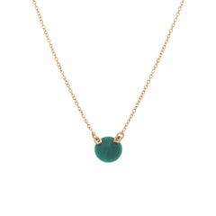 Tiffany & Co Peretti Color by the Yard Necklace Green Aventurine 18k Gold Estate