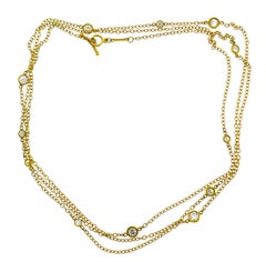 Tiffany & Co. Peretti Diamonds by the Yard Gold Necklace