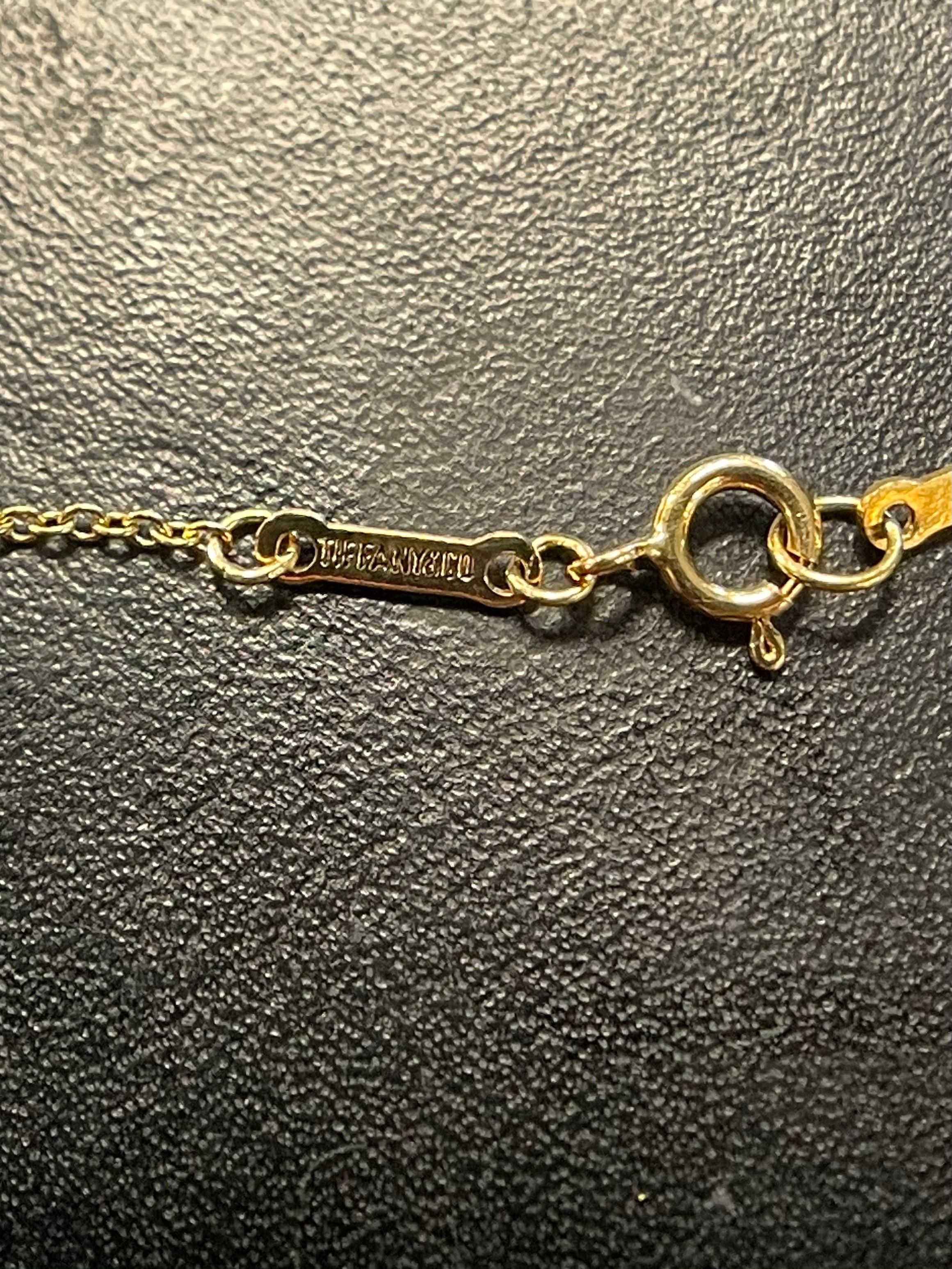 Tiffany & Co. Peretti Large 18 Karat Gold David Star Chain Necklace 1