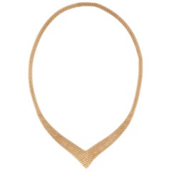 Tiffany & Co. Elsa Peretti 18K Yellow Gold Mesh Necklace