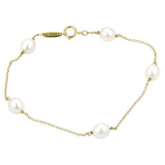 Tiffany & Co. Peretti Pearls – Armband aus 18-karätigem Gelbgold, 7,25" lang
