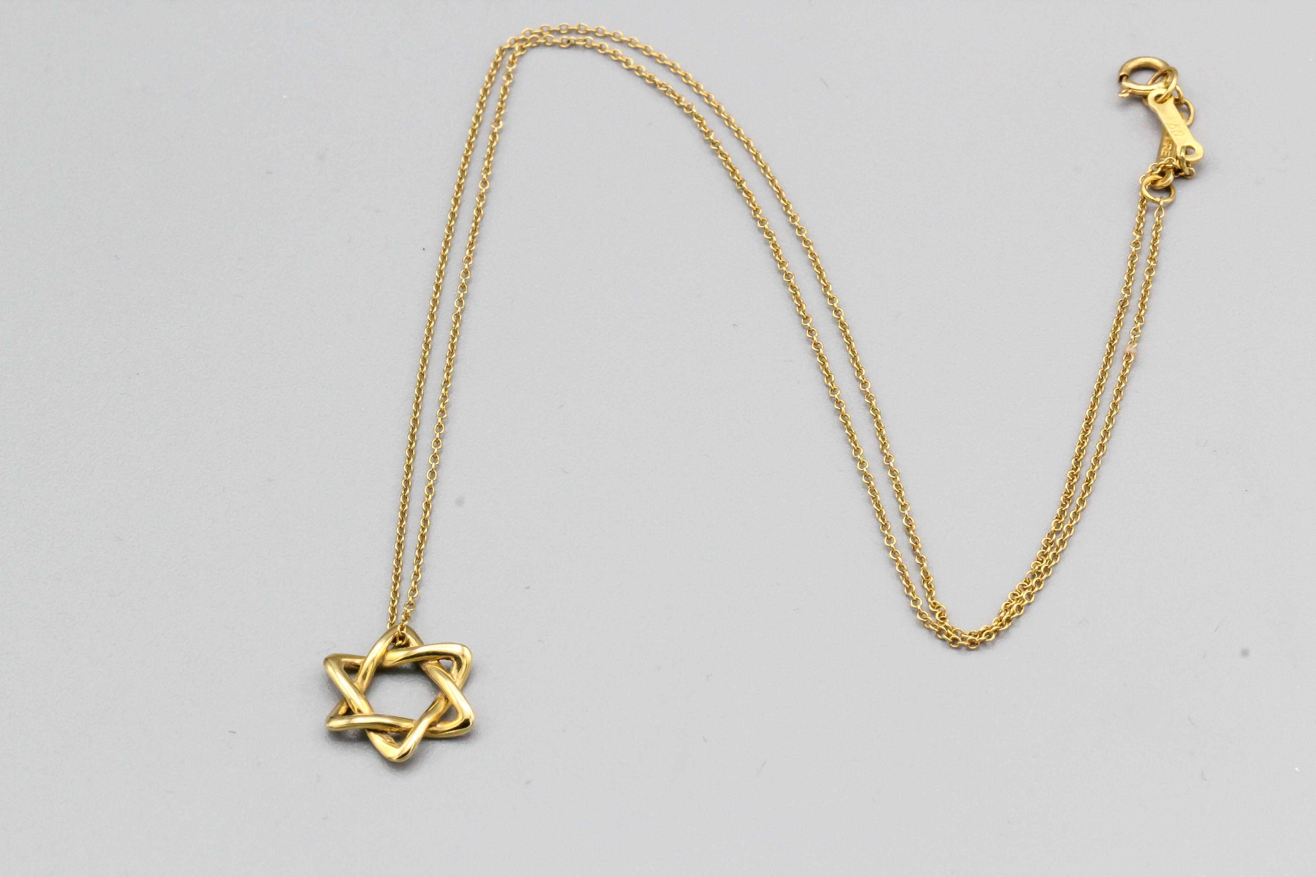 tiffany star of david gold