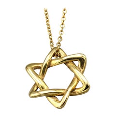 Tiffany & Co. Peretti, petit collier  chane toile David en or 18 carats