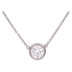 Tiffany & Co. Peretti Solitaire Diamonds by the Yard 24" Necklace 0.84ct H/VS1