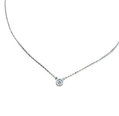 Tiffany & Co. Peretti Sterling Diamond By The Yard Necklace #15428