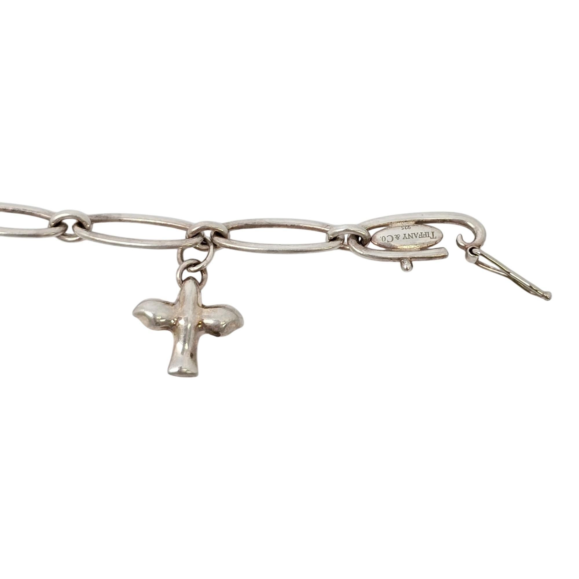 Tiffany & Co Peretti Sterling Silver Charm Bracelet Heart Bean Dove Star #20138 For Sale 1