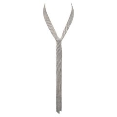 Tiffany & Co Peretti Sterling Silver Mesh Scarf Necklace 35" #24611