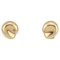 Tiffany & Co Peretti Vintage 18k Gold Bean Earrings