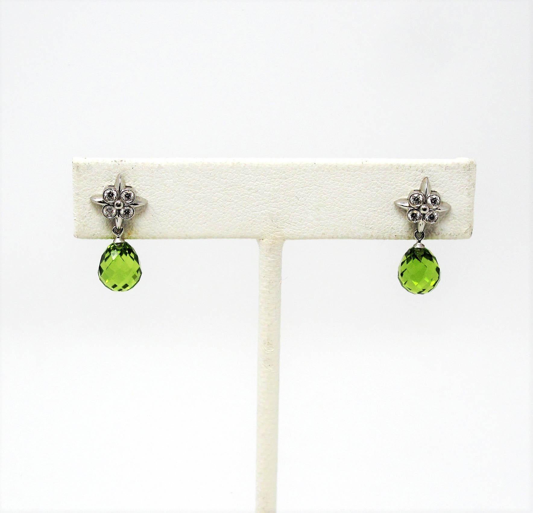 tiffany peridot earrings