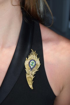 Tiffany & Co. Peridot Feather Brooch