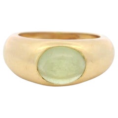 Tiffany & Co. Peridot Gypsy Band Ring in 18K Yellow Gold size 5.25