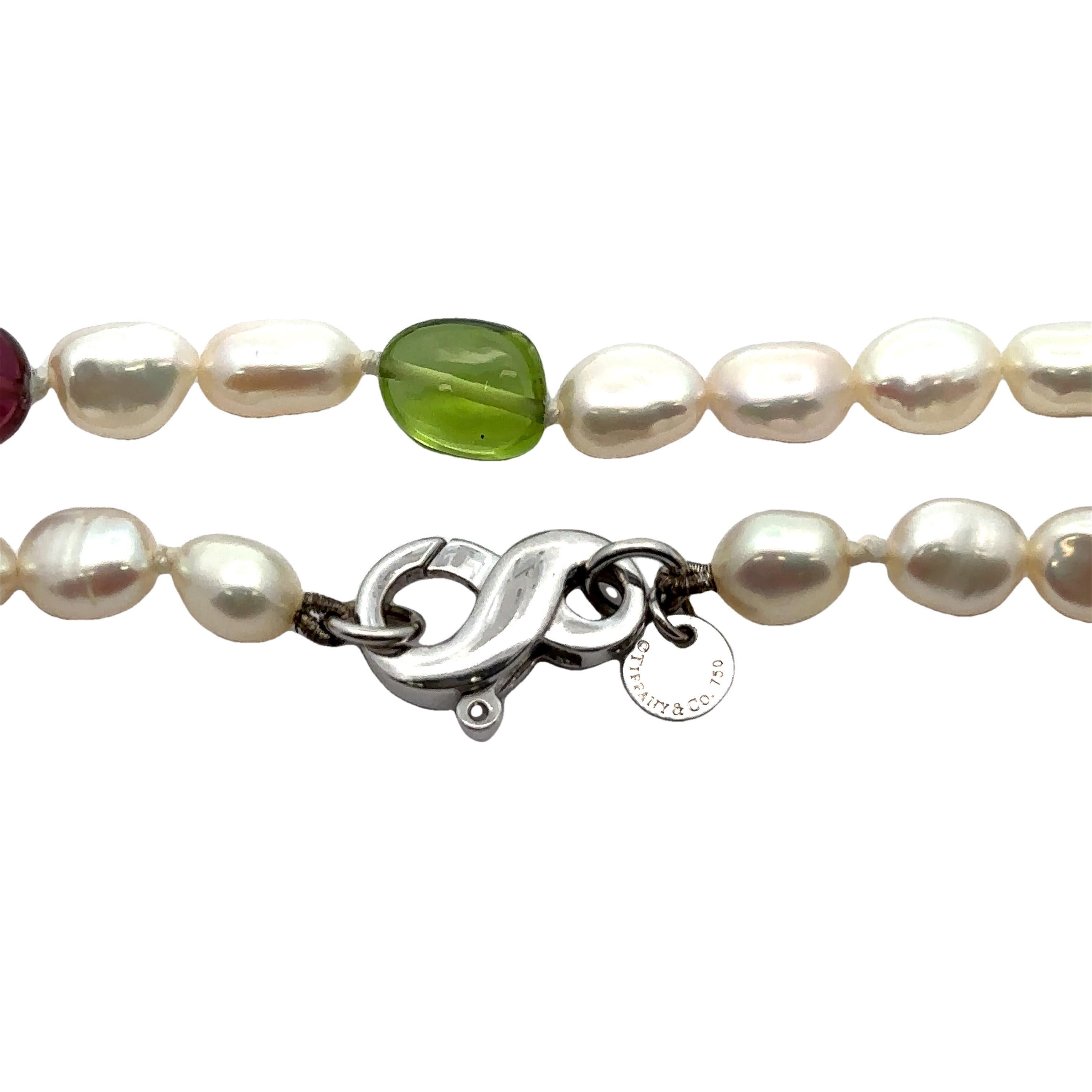 Tiffany & Co. Peridot Tourmaline Iolite Pearl 34