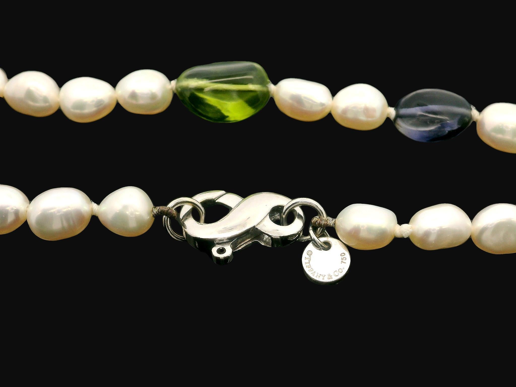 Tiffany & Co. Peridot Tourmaline Iolite Pearl 34