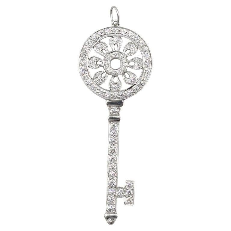 tiffany black key necklace
