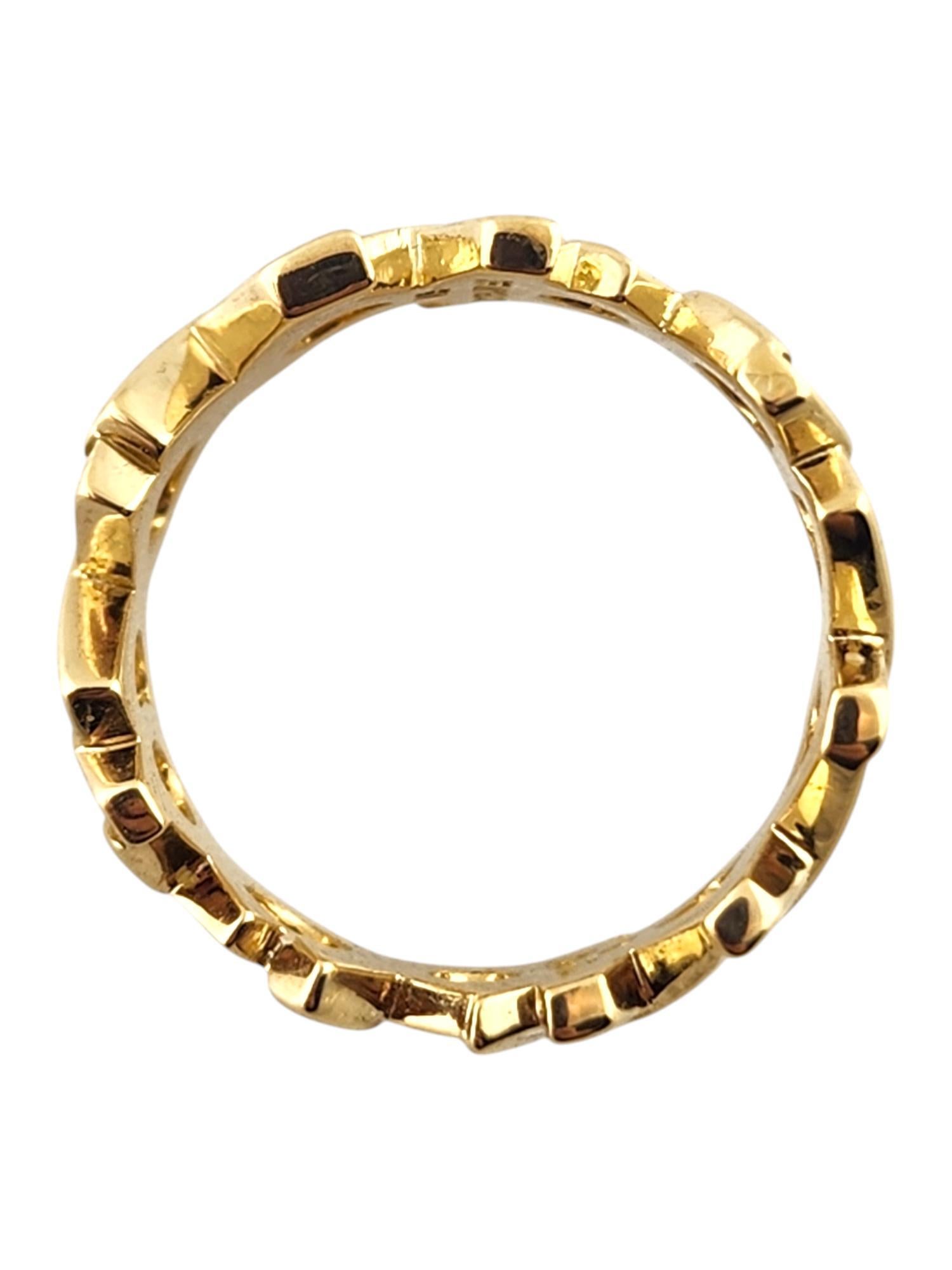 Tiffany & Co Picasso 18 Karat Yellow Gold XO Ring Size 7 #19376 In Good Condition In Washington Depot, CT
