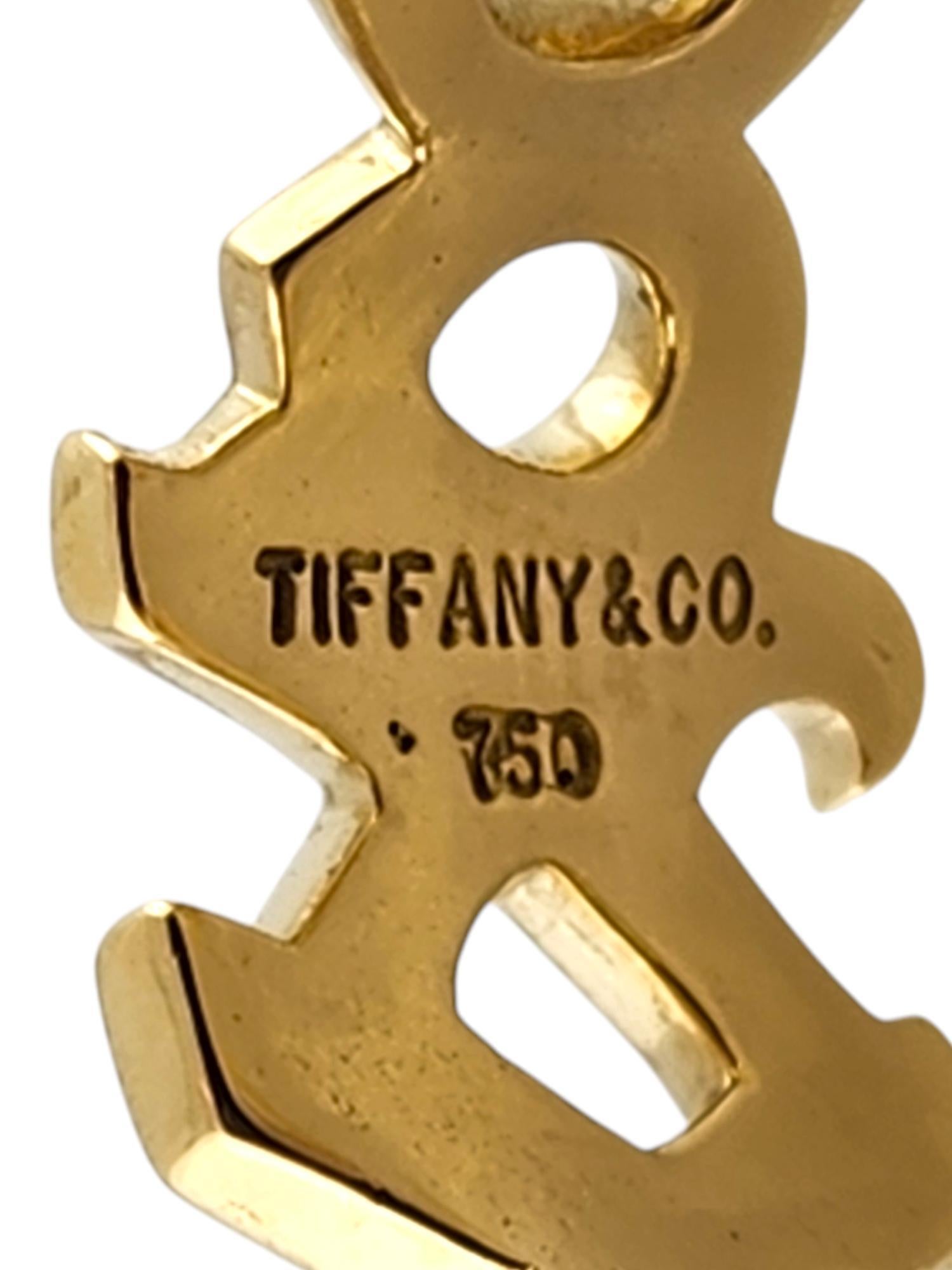Women's Tiffany & Co Picasso 18 Karat Yellow Gold XO Ring Size 7 #19376