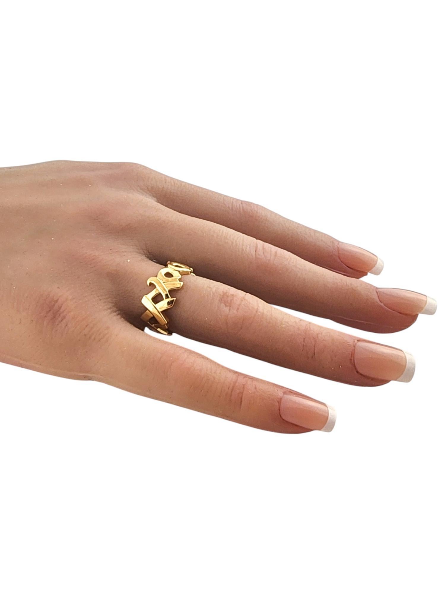 Tiffany & Co Picasso 18 Karat Yellow Gold XO Ring Size 7 #19376 3