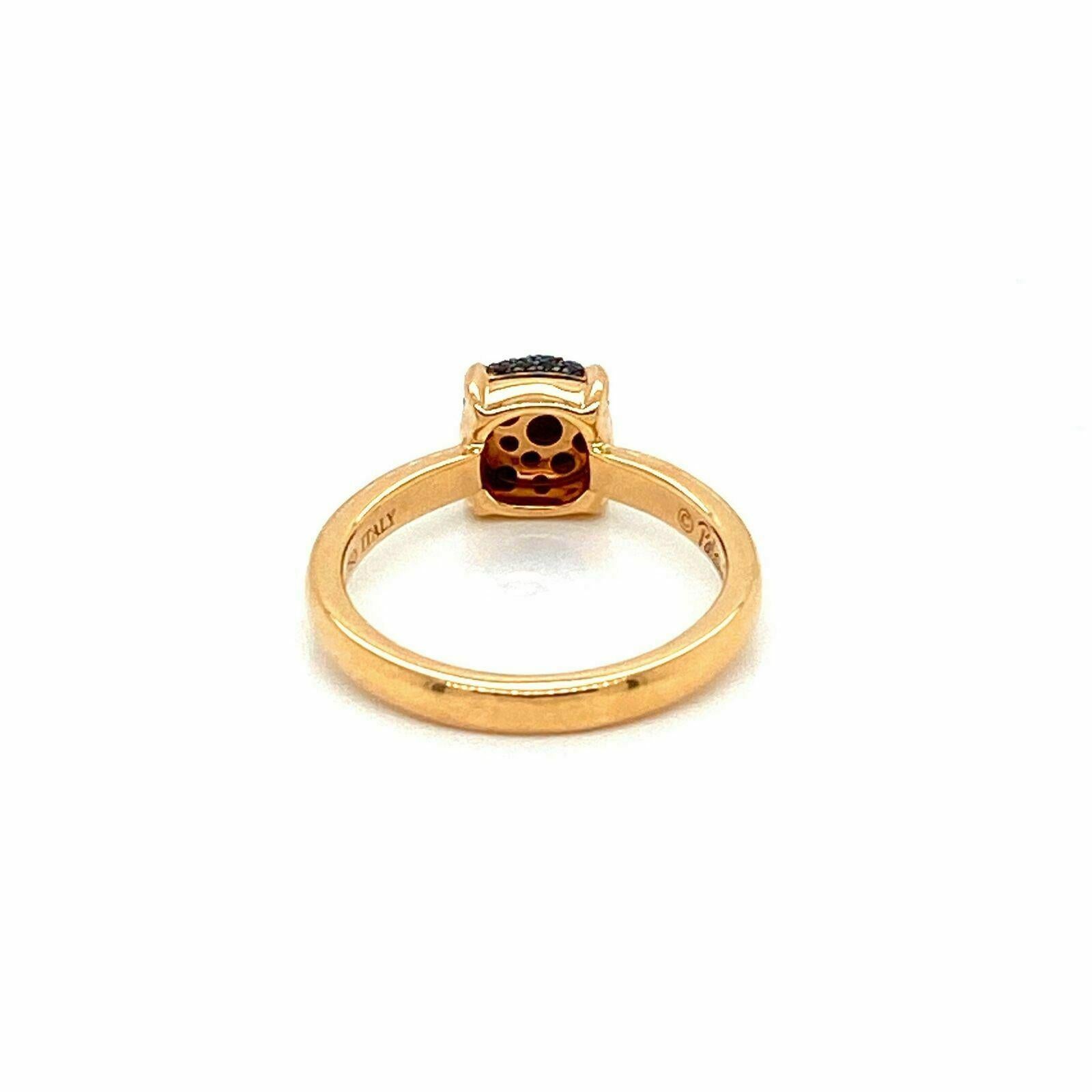 28510 - Tiffany & Co. Picasso Black Spinel Sugar Stacks 18k Rose Gold Ring In Excellent Condition For Sale In Boca Raton, FL