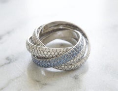 Tiffany & Co. Picasso Diamond Blue Sapphire Ring