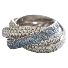 Tiffany & Co. Picasso Diamond Blue Sapphire Ring