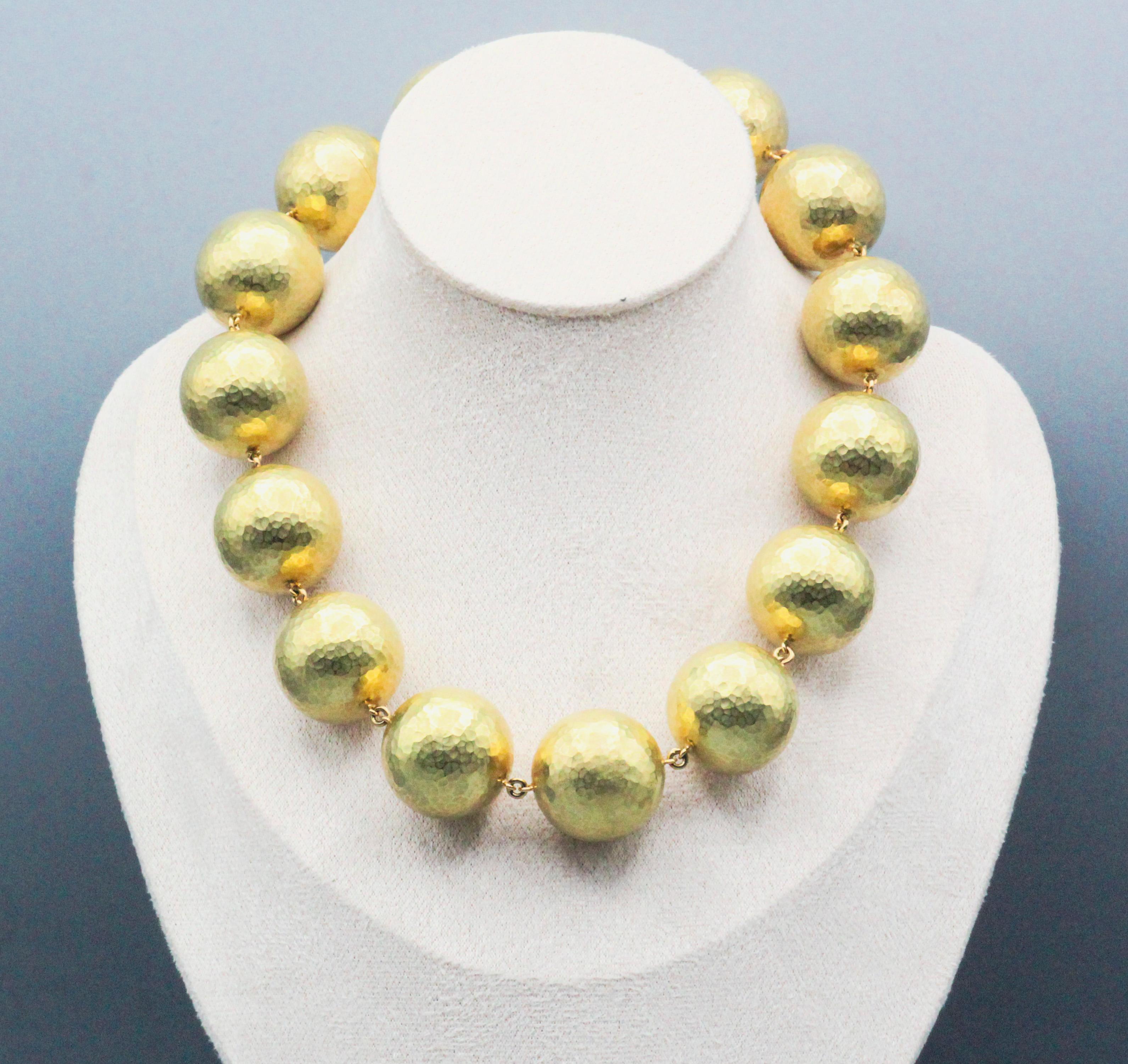 Tiffany & Co. Picasso Hammered 18k Gold Planets Necklace Bracelet Earrings Set For Sale 5
