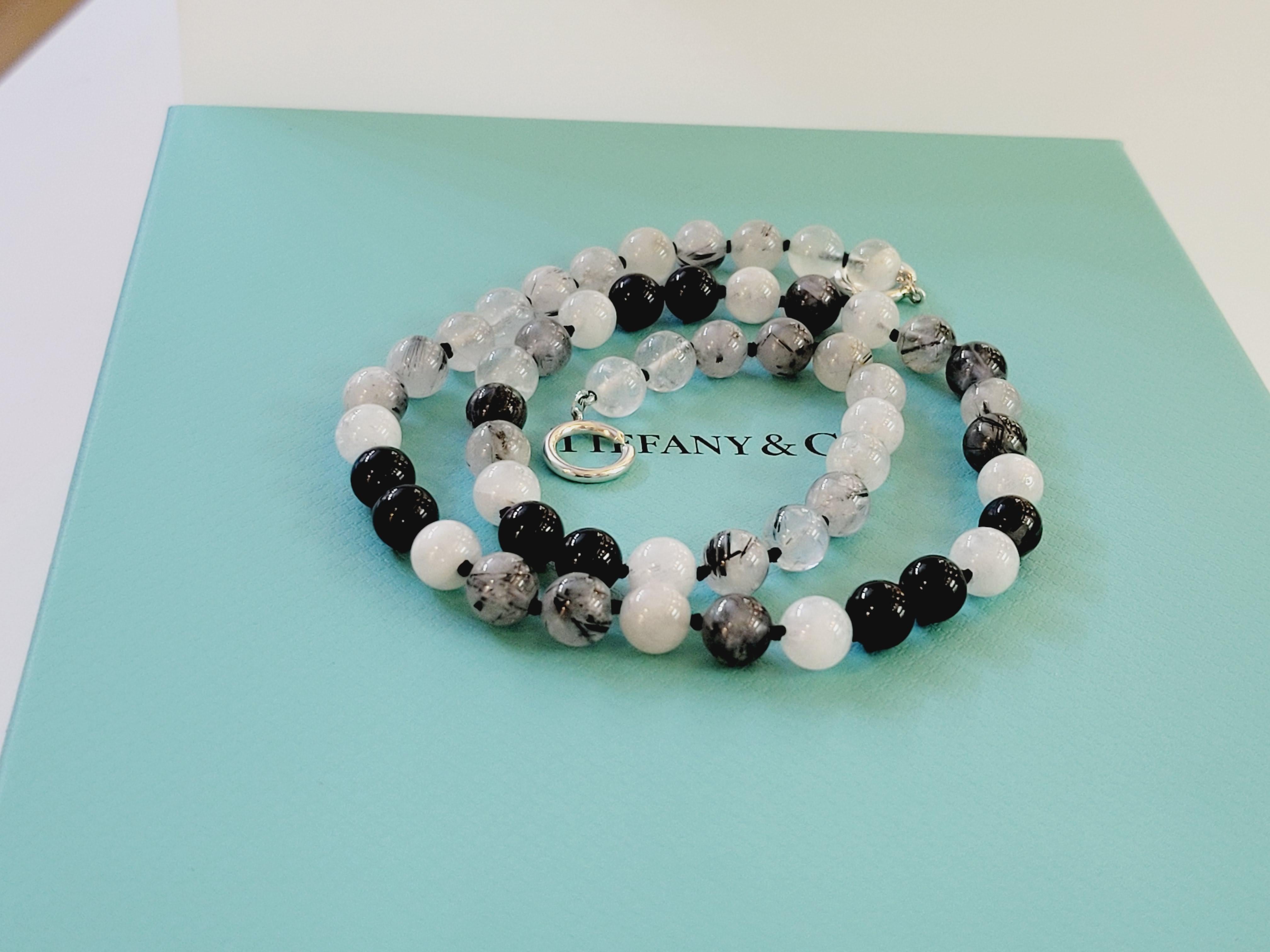 Tiffany & co Picasso Rare Moonstone Quartz onyx Chain 1