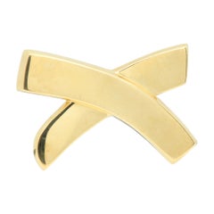 Tiffany & Co Picasso X Brooch Pin 18k Yellow Gold