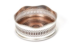 Tiffany & Co. Pierced Sterling Silver Wine Coaster Bottle Holder Large Size