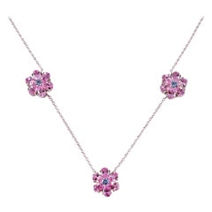 Tiffany & Co. Pink and Blue Sapphire Necklace