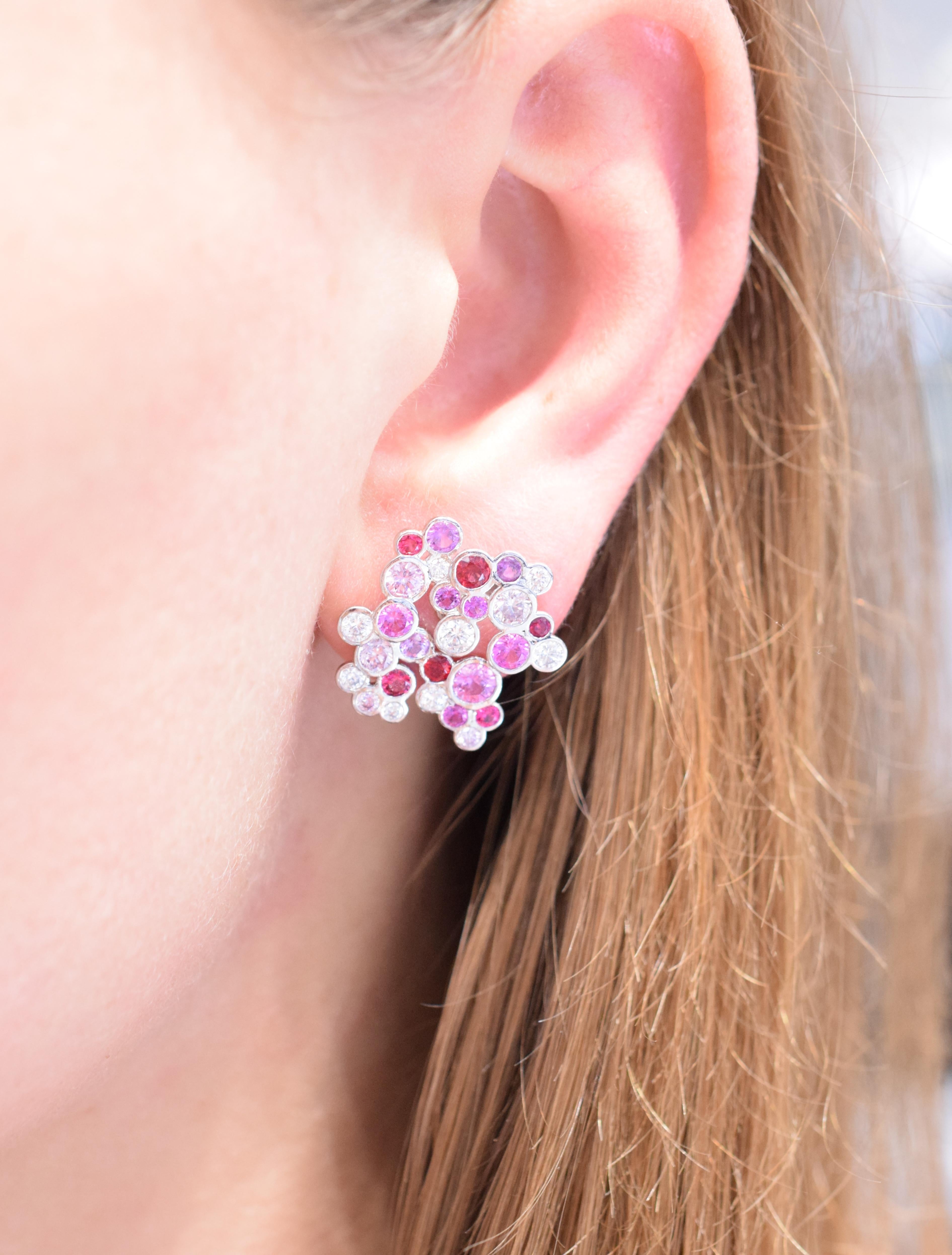 Tiffany & Co. Armband oder Ohrringe mit rosa Diamanten, Saphiren (Künstler*in) im Angebot