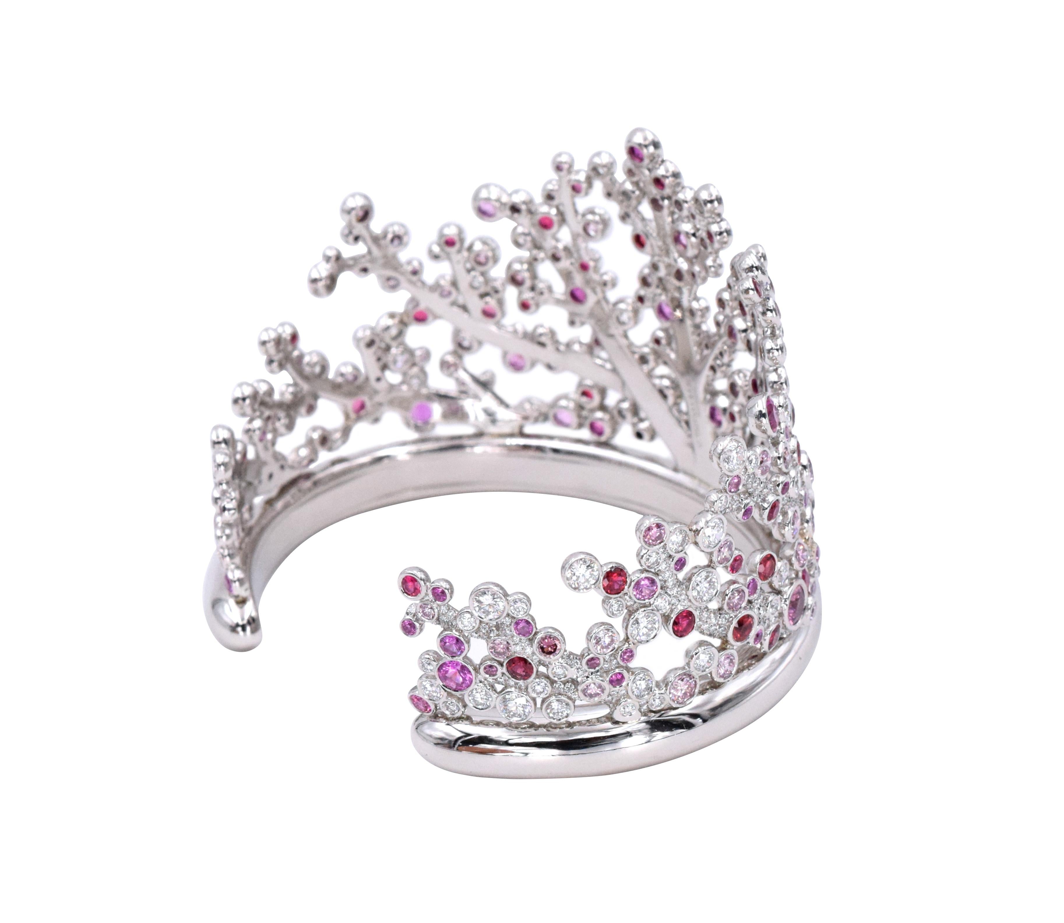 Tiffany & Co. Armband oder Ohrringe mit rosa Diamanten, Saphiren im Zustand „Neu“ im Angebot in New York, NY