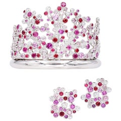 Tiffany & Co. Pink Diamond, Sapphire Bracelet or Earrings