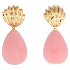 Tiffany & Co. Pink Opal Drop Earrings