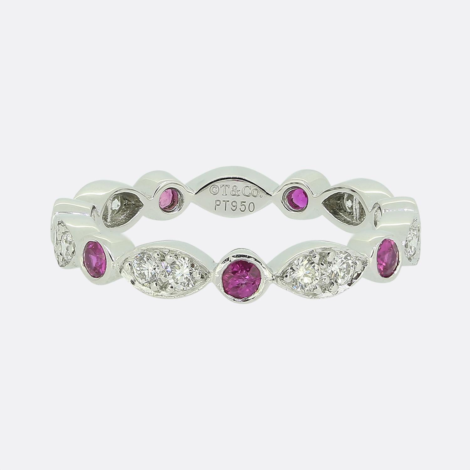 tiffany pink sapphire bracelet